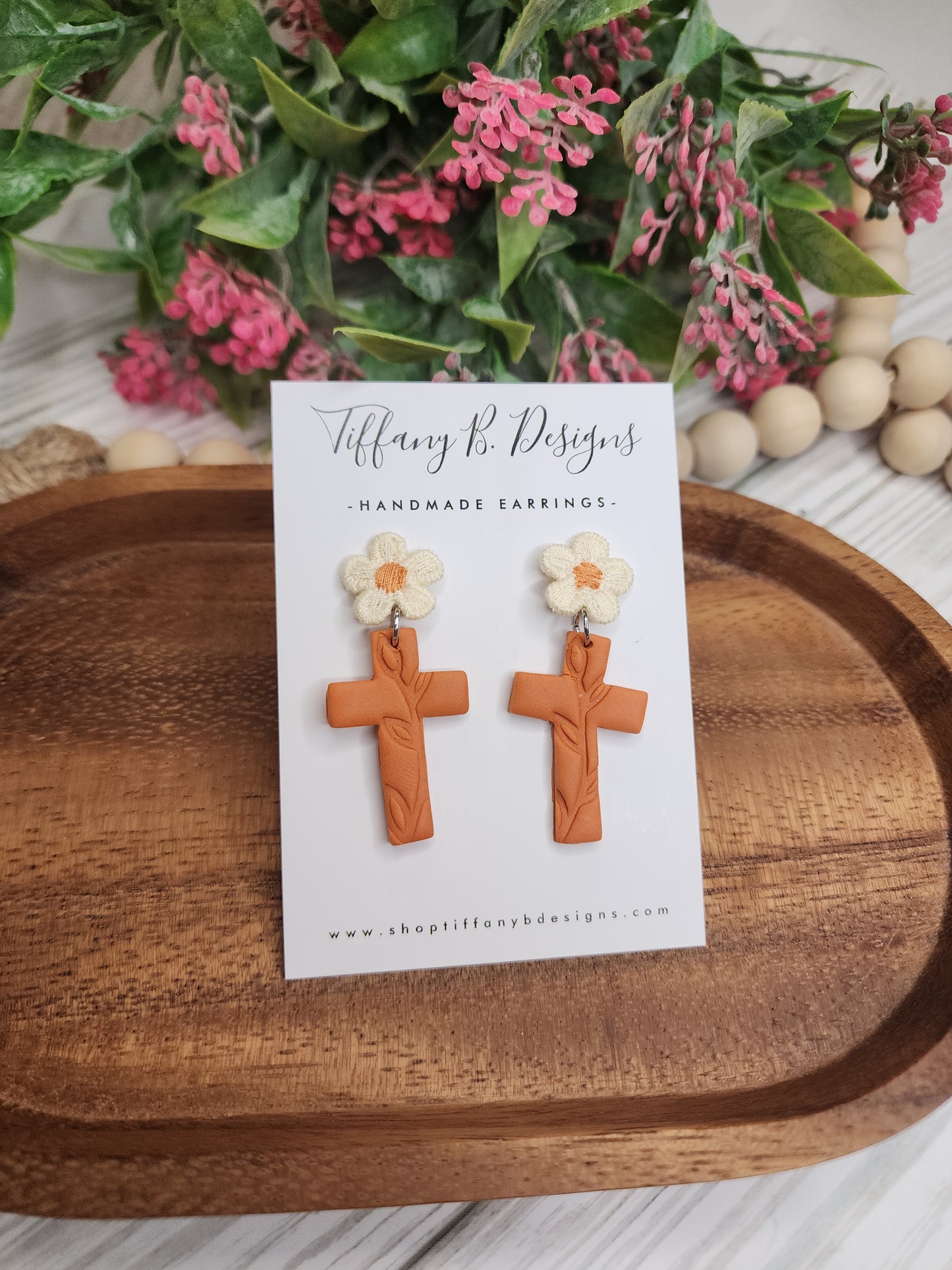 Orange Daisy Cross