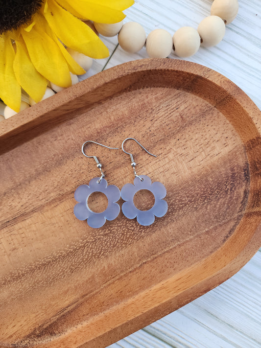 Transparent Light Blue Mini Daisy