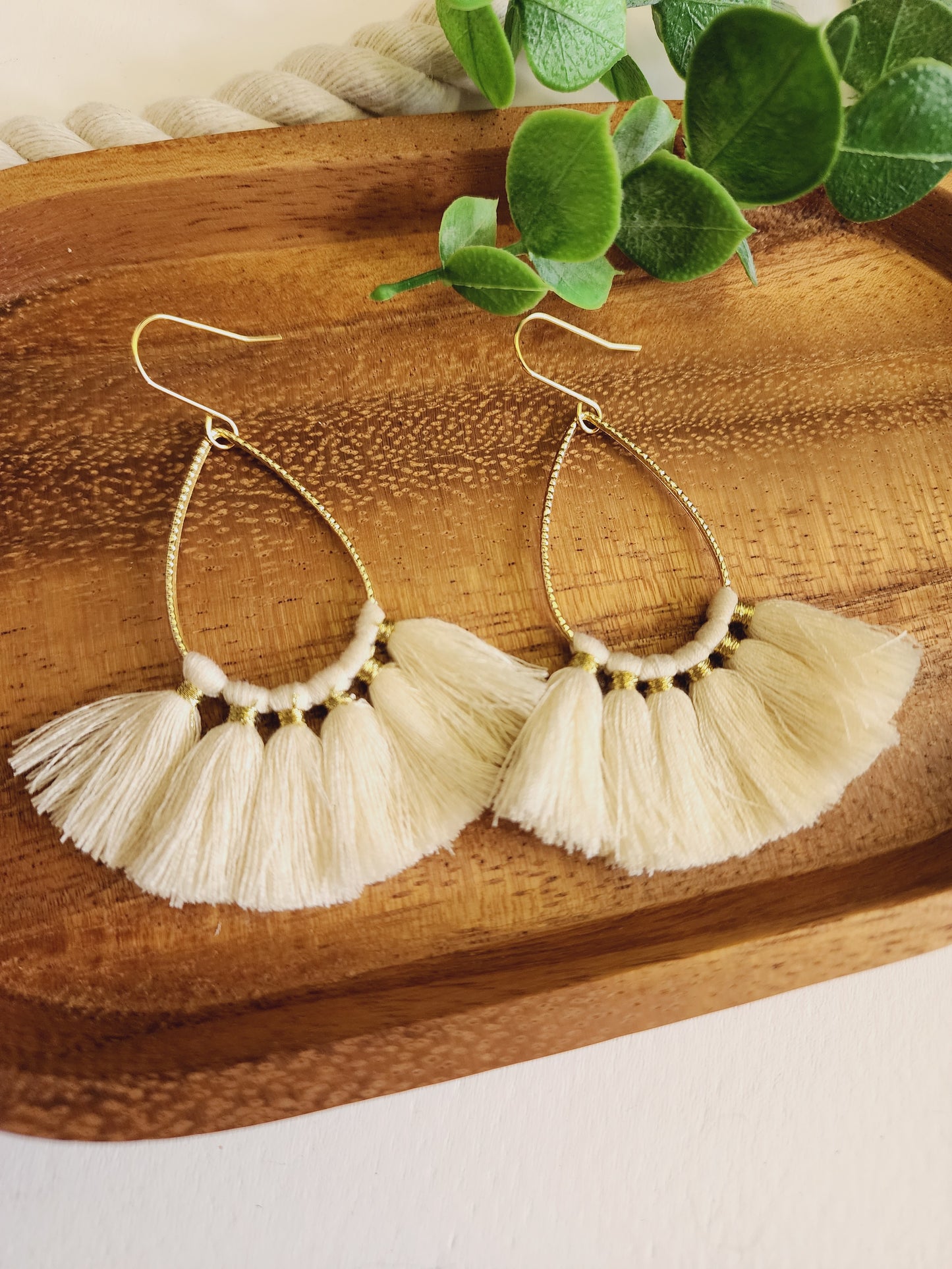 Ivory Skirted Earrings