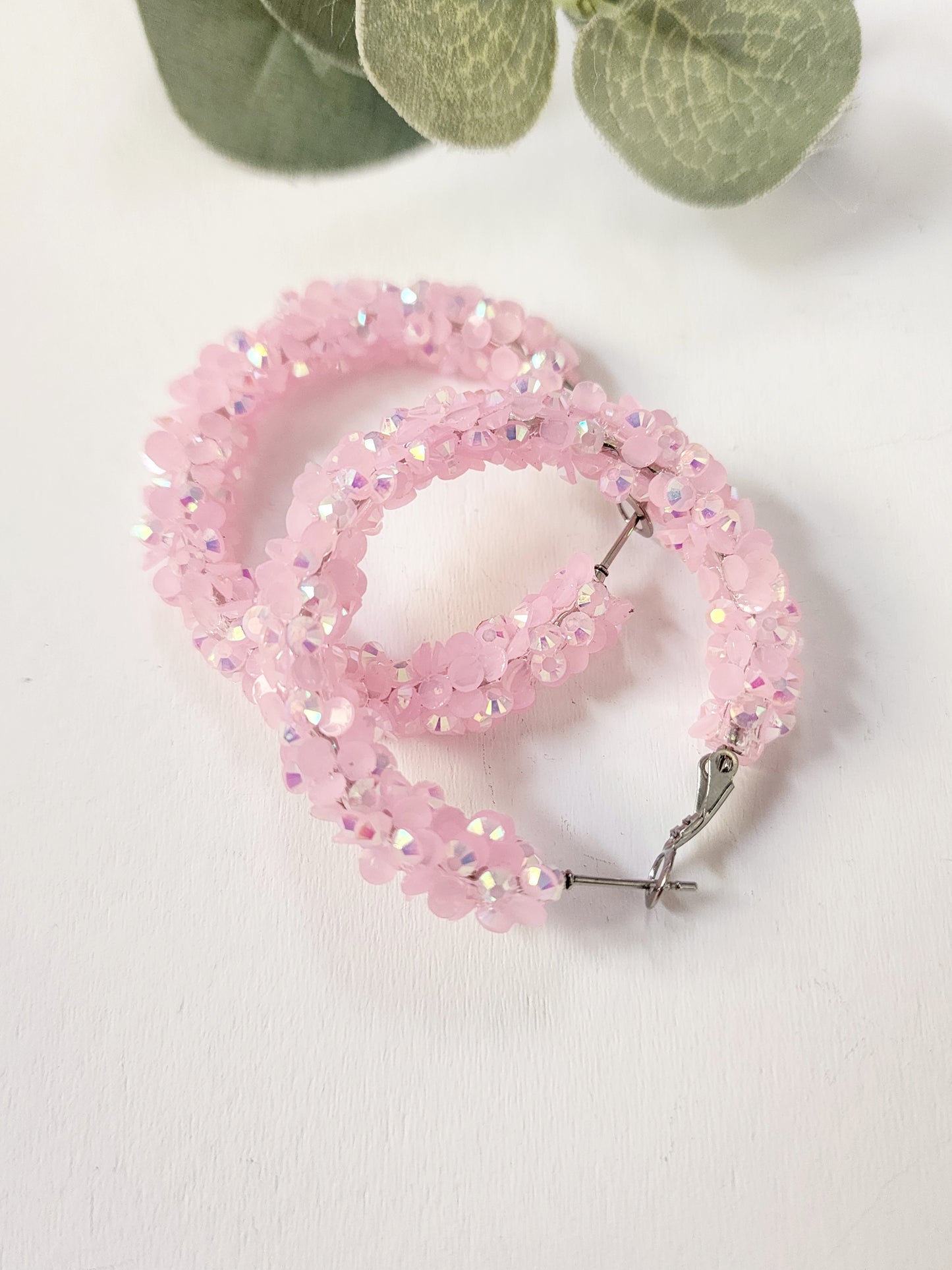 Light Pink Super Chunky Hoops