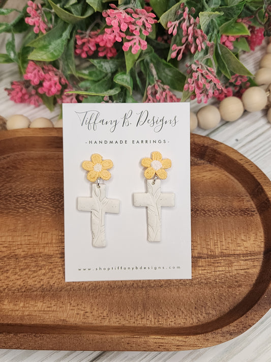 White Daisy Cross