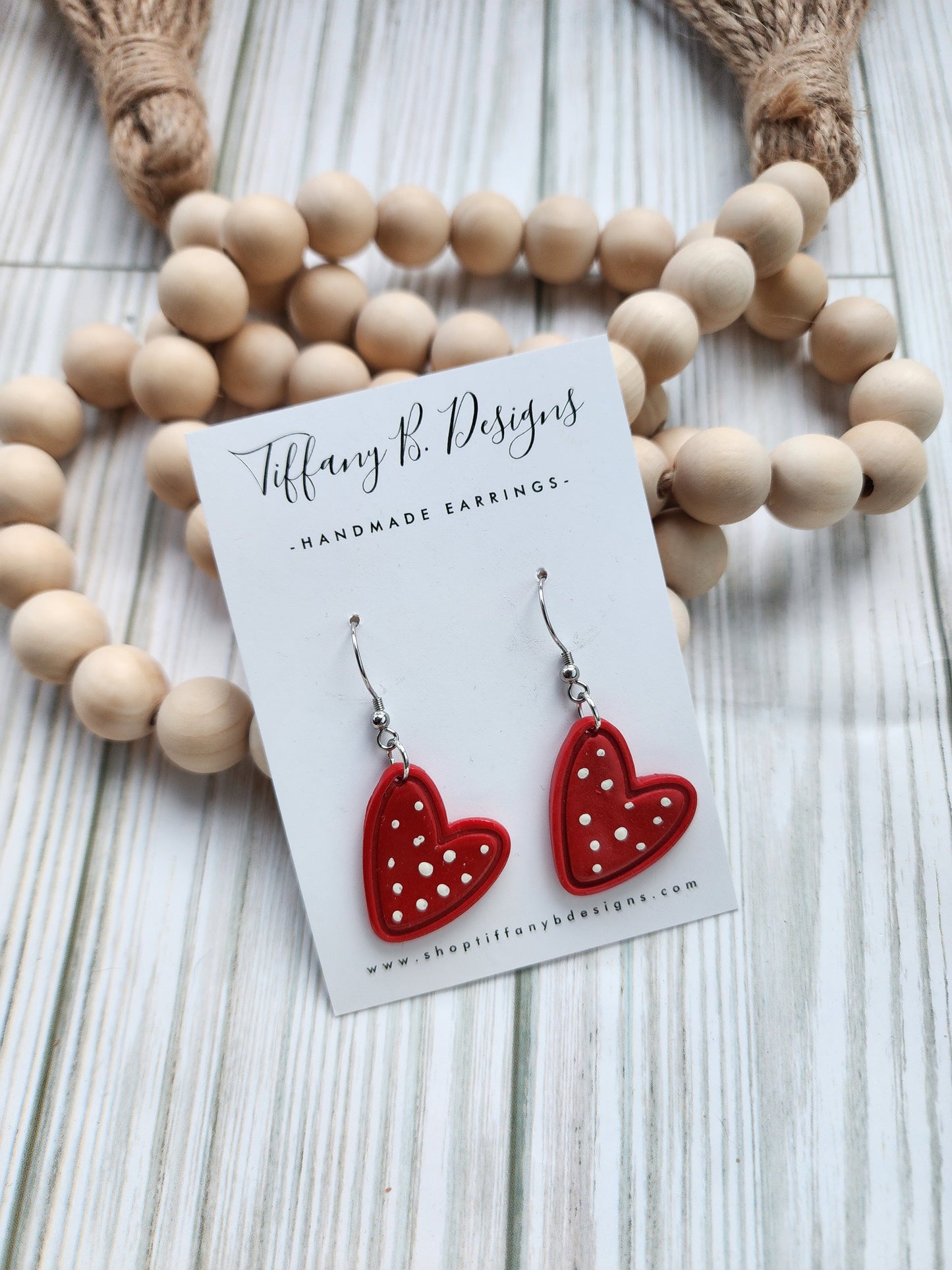 Red Polka Dot Hearts