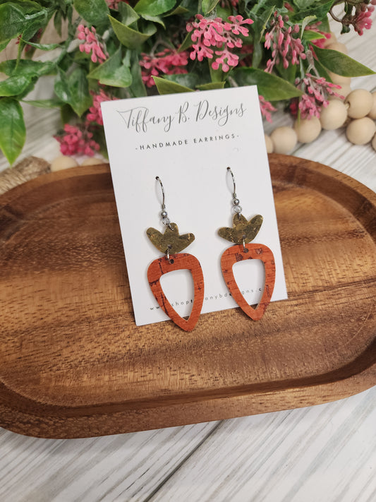 Dark Orange and Green Carrots