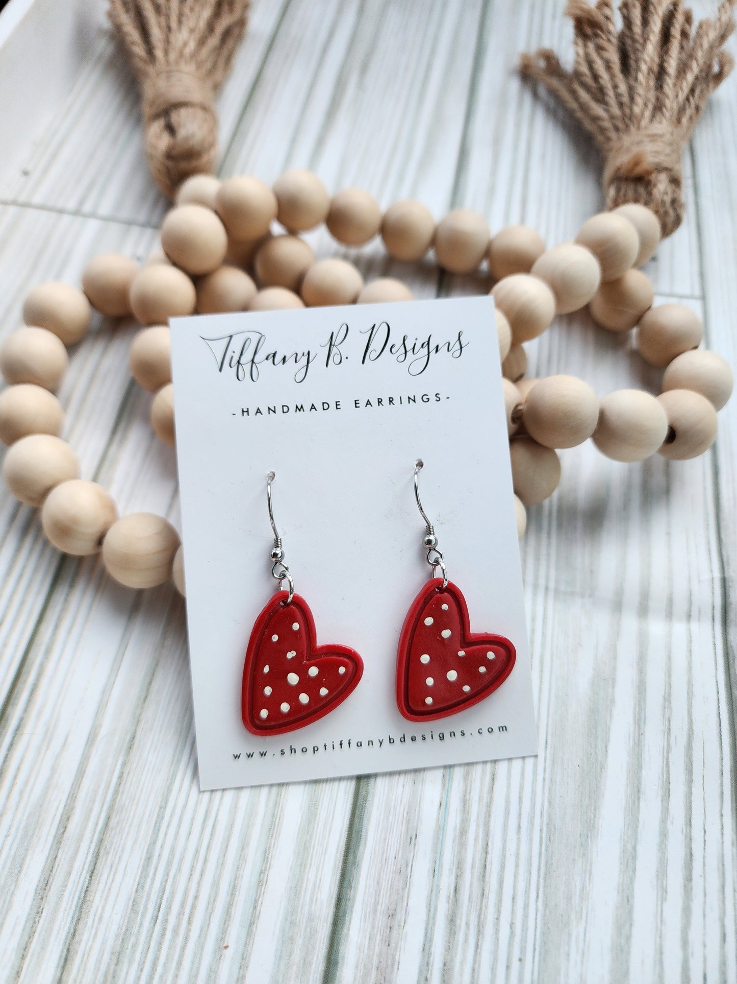 Red Polka Dot Hearts
