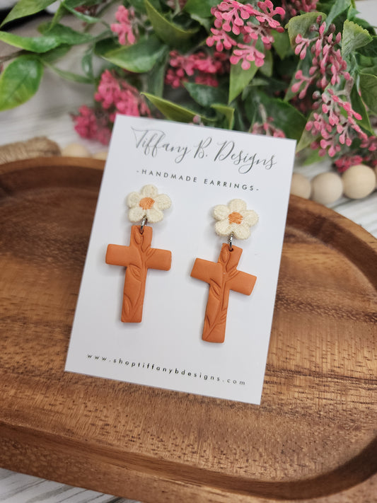 Orange Daisy Cross