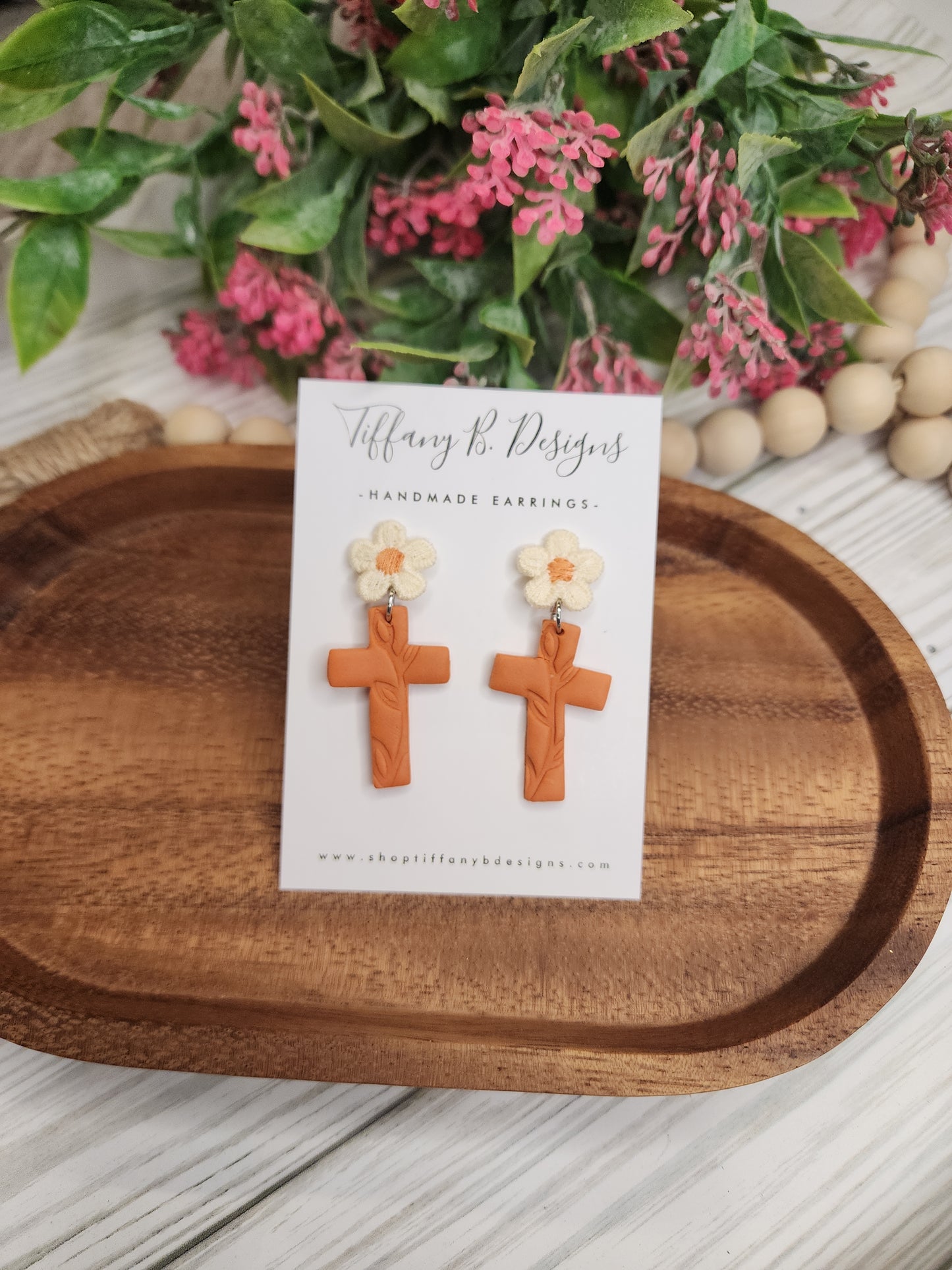 Orange Daisy Cross