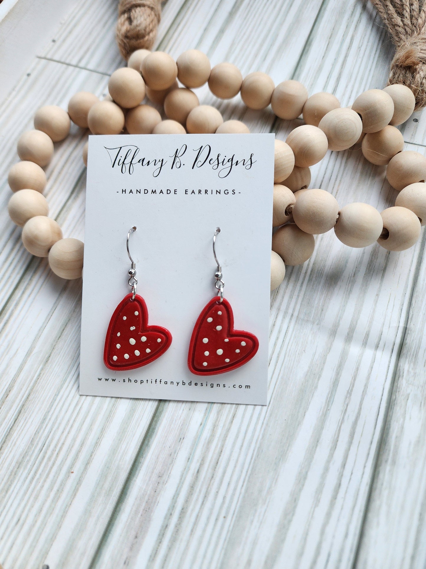 Red Polka Dot Hearts