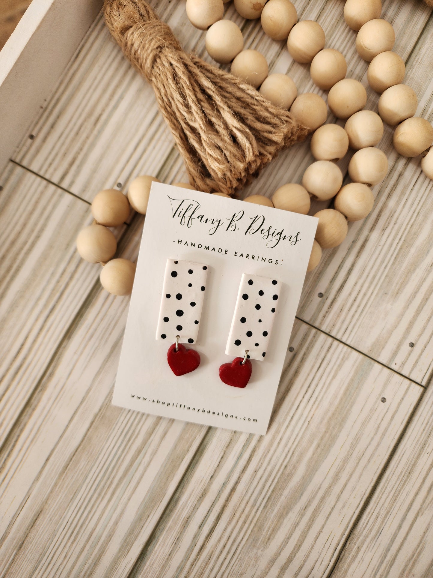 Polka Dots & Red Hearts
