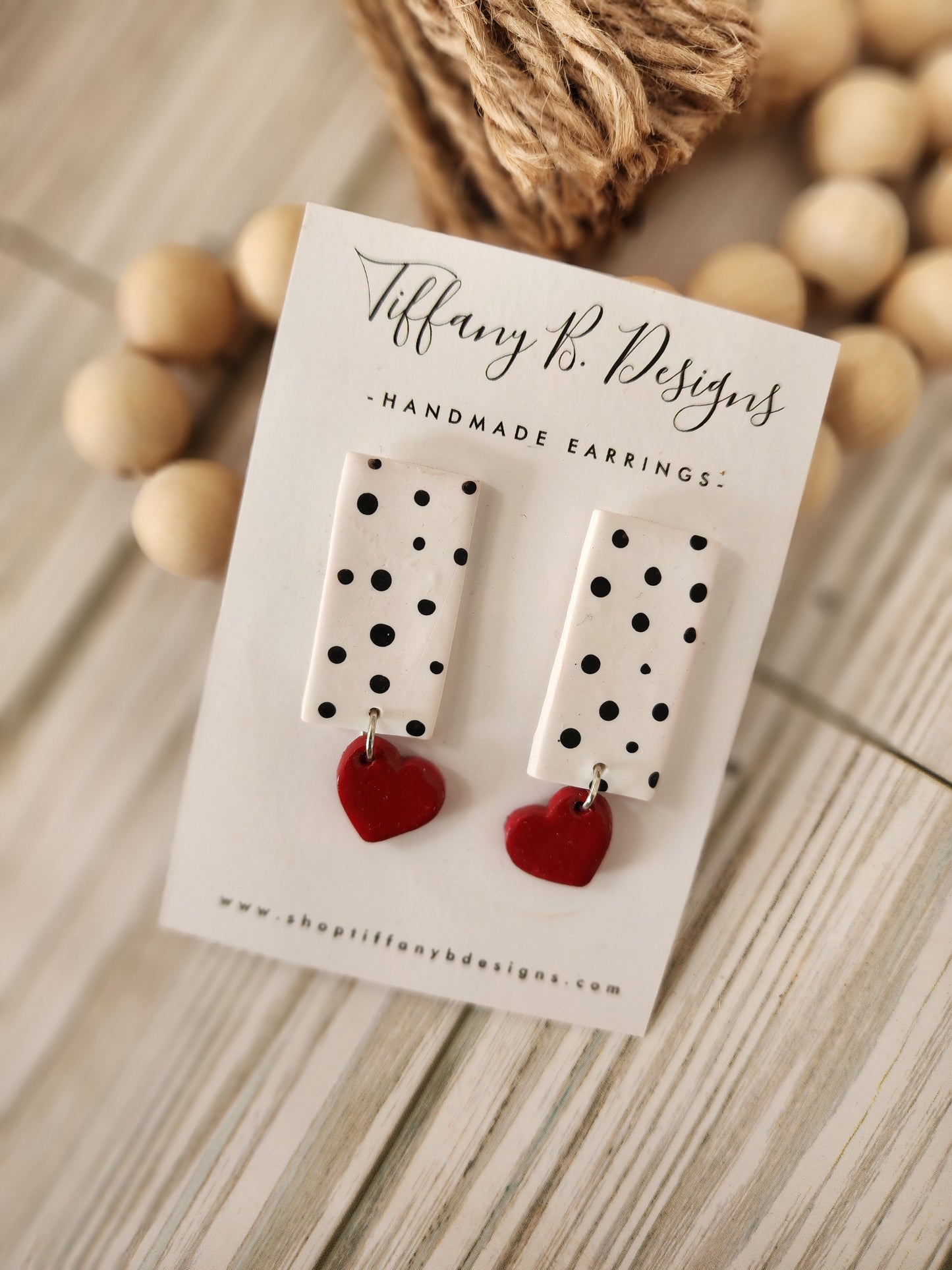 Polka Dots & Red Hearts